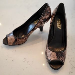 Franco Sarto Peep Toe Heels